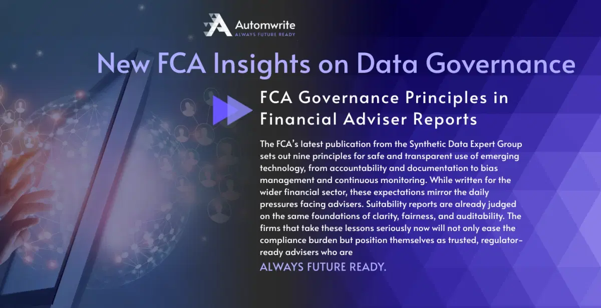 Synthetic Data Governance in Adviser Reporting