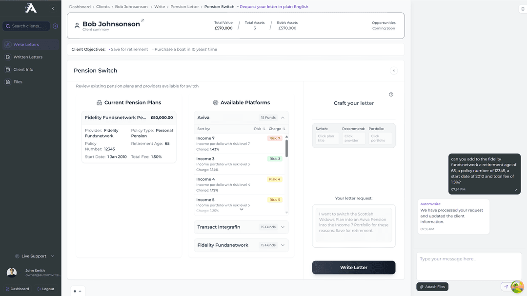 Client Dashboard